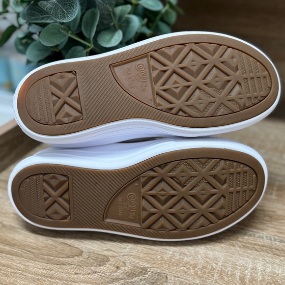 Converse Chunky Platform High Top All Star White Size 5.5 - Picture 4 of 8